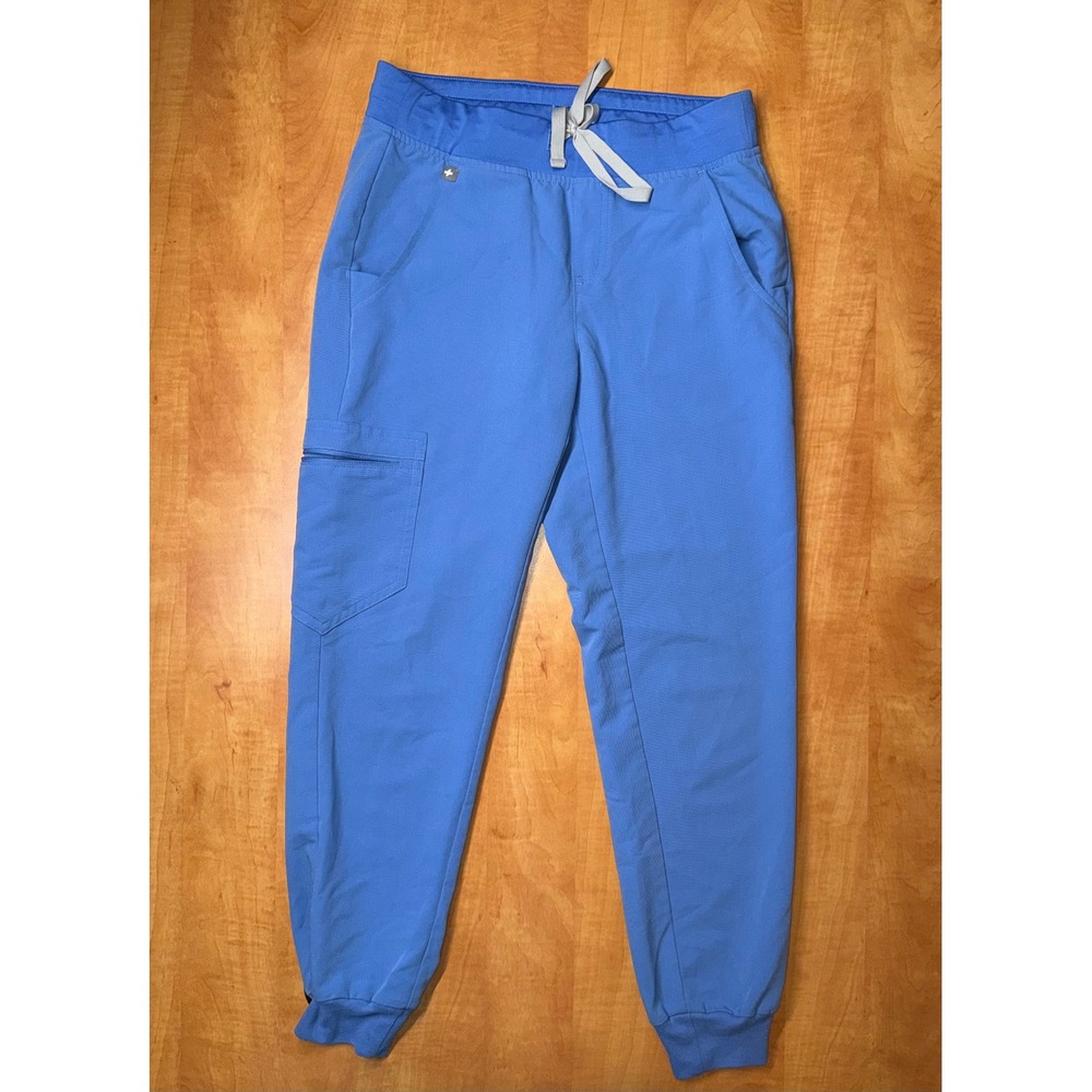 FIGS Technical Collection Scrub Jogger Pants Blue XS Cargo Pocket